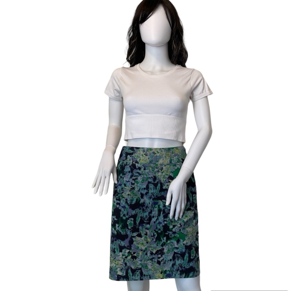 Halogen Watercolor Floral Pencil Skirt - Picture 1 of 8